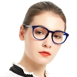 MARE AZZURO Reading Glasses Women 6.00 Strength Readers Round Fashion Reader 6.0