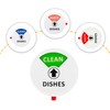 Rumyve Dishwashers Soft Magnets Clean Dirty Signs,Double-sided Powerful Kitchen Flip