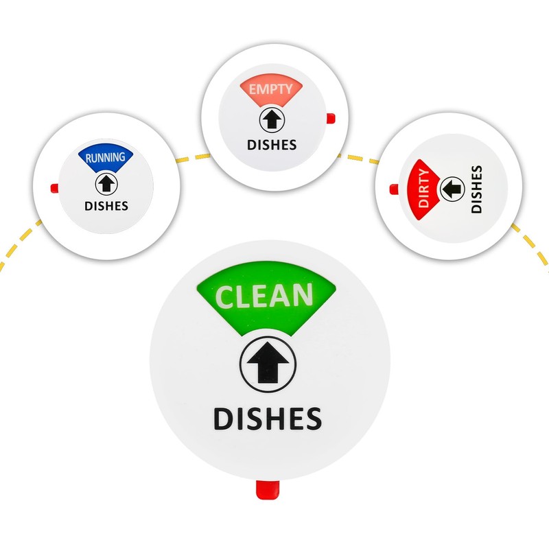 Rumyve Dishwashers Soft Magnets Clean Dirty Signs,Double-sided Powerful Kitchen Flip