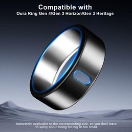 ZOOROO 3 Pack Cover Compatible with Oura Ring Gen 4/Oura Ring Gen 3 Horizon/Heritage, Surport Charging with Cover on, Anti-Scratch TPU Protector for Men Women (Size 9, Black+Blue+Green)