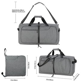 ehsbuy 150L Large Holdall Bag for Men Foldable Travel Duffle Bag Women Lightweight Luggage Bag Waterproof Weekend Overnight Bags for Sports Gym