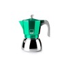 IBILI Elba Green Espressomaschine, 6 Tassen, 300 ml, Aluminiumguss, Edelstahlboden,