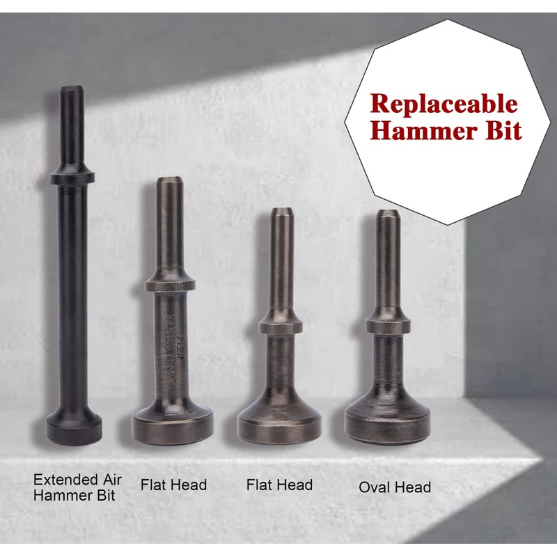 Smoothing Air Hammer Bits Set, 5Pcs Smoothing Air Hammer Tool