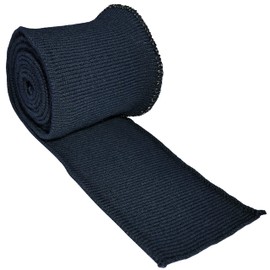 AERZETIX - C56583 - Elastic Fabric/Band 130 x 6.5 cm - for Ribbed Cuffs, Cuffs, Hem, Jacket - Colour Dark Blue - 100% Acrylic - Clothing Knitted Jacket Decoration Creative Projects Sewing