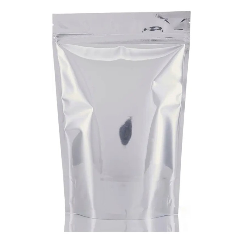 Bolsa Sup 454g - Metalizada Plata - Piezas Negro