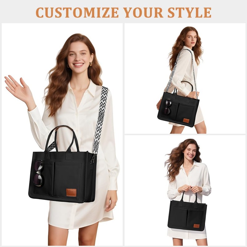 Aucuu Tote Bag, Large Canvas Tote Bag for Women, Casual