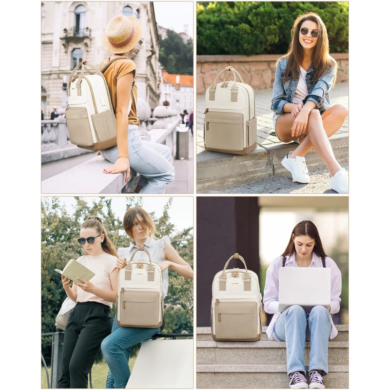 LOVEVOOK Women's Backpack Beige Khaki