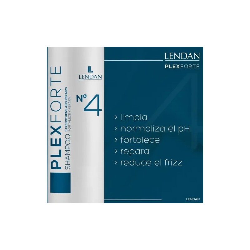 Lendan Plex Forte Reparación Shampoo 1 L Acondicionador 1l