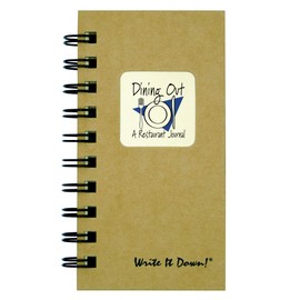 Dining Out, A Restaurant Journal - MINI Kraft Hard Cover (prompts on every page, SPACE FOR 80 RESTAURANTS! recycled paper, read more...)