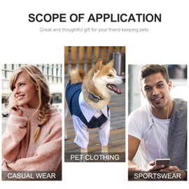 balacoo 10pcs Wooden Pet Apparel Hangers Pet Clothes Hangers Pet Drying Rack Hangers Dog Clothing Hanging Rack Ultra Thin Space Saving Hook (14x14cm)