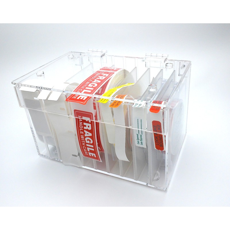 Adjustable Multi-Label Dispenser, Stack & Easy Peel Box (fit 5