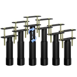 YOTOCK 6 Pcs Bed Support Legs Hold Up to 1,763 Lbs, Carbon Steel Bed Legs Replacement Parts 7.08-13 inch, Bed Support Reinforcement Parts Bed Frame Center Support Legs for Bed Frame