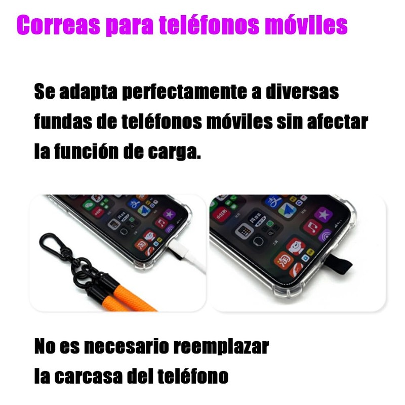 Correa para Celular Mujer, 10mm lanyard, Colgante para Celular de