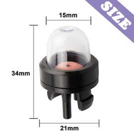 Treki 10Pcs Snap in Primer Bulb Replacement Primer Bulbs Pump General Priming Bulb for Various Chainsaw Strimmer Mowers, Blowers and Trimmers