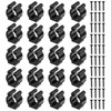 Yuanan 20Pcs Pool Cue Holder with Screws, Pool Stick Holder