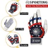 Spidergrip Nonslip Batting Gloves (M, American Flag)