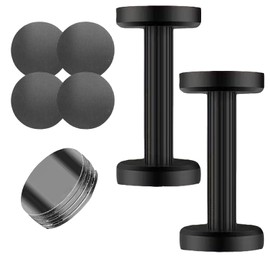 Bedrostarry Furniture Fall Prevention Tension Rod (7.1 - 10.6 inches (18 - 27 cm), Rotatable Adjustable Length Black Furniture Fixing Rod, Furniture Gap Strengthening Fixing Tool, Strong Double-Sided