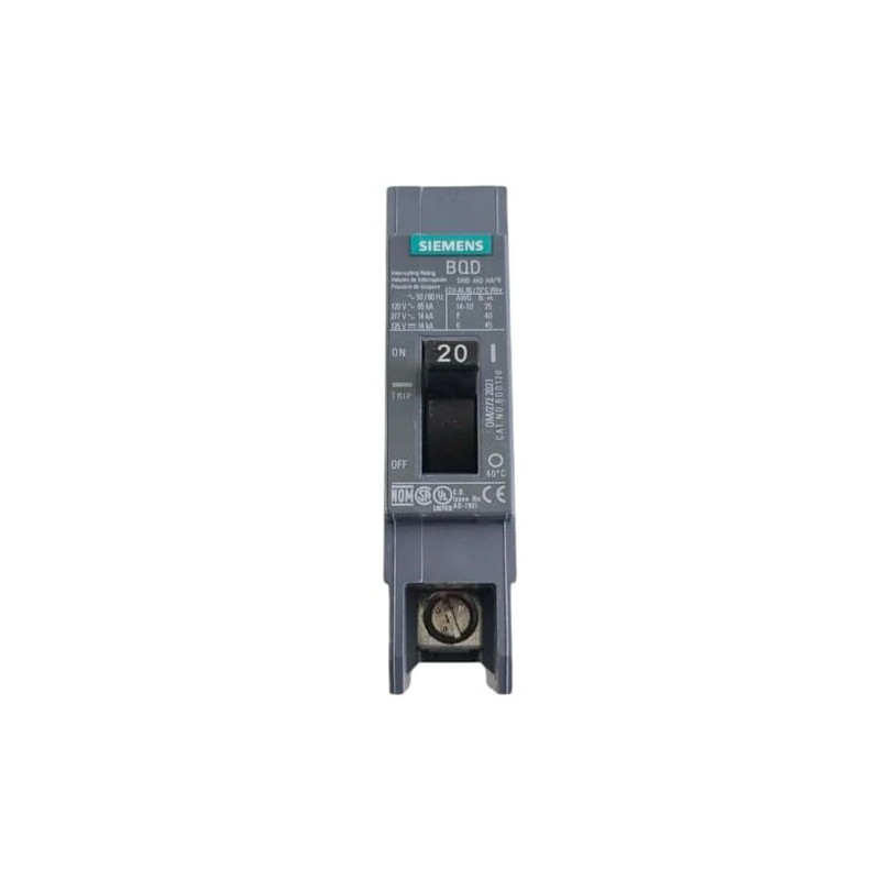 Siemens BQD120 20-Amp Single Pole 277V AC / 125V DC