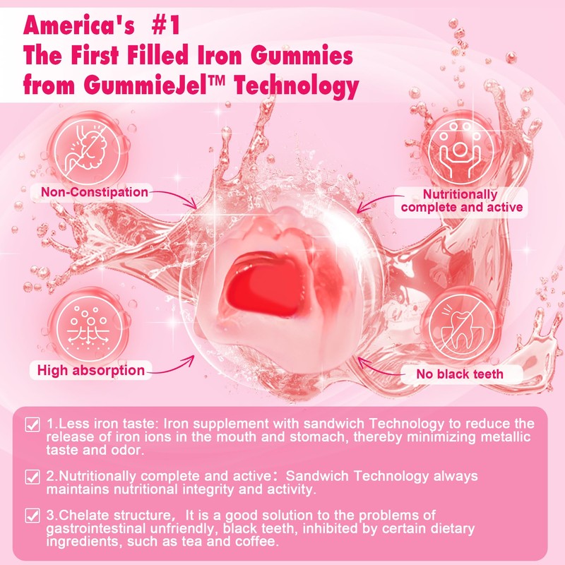 Nextdia Nextdia Whole Food Vitamin C Gummies & Iron Bisglycinate