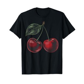 Cherry Fruit Cute Summer Red Cherries Sweet Design T-Shirt