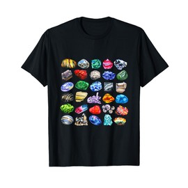 Minerals Gems and Crystals Rock Collecting T-Shirt