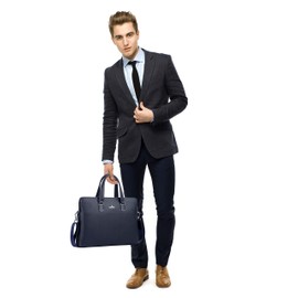 FSD.WG]Business Bag Leather Briefcase Shoulder Laptop Business Bag for Men