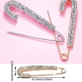 Pearl Brooch Safety Pin Brooch Pins and Crystal Shawl Clips Faux Crystal and Pearl Clips Sweater Scarf Coat Jewellery Pin Pack of 10 for Women Girls Clothing Decoration Accessories Jewellery