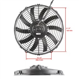 Caltric Radiator Cooling Fan fits Polaris RZR XP 900 2012 2013 2411807