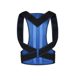 JBIVWW KJACR Posture Corrector Back Posture Brace Clavicle Support Stop Slouching and Hunching Adjustable Back Trainer Unisex (Color : Blue, Size : XL)