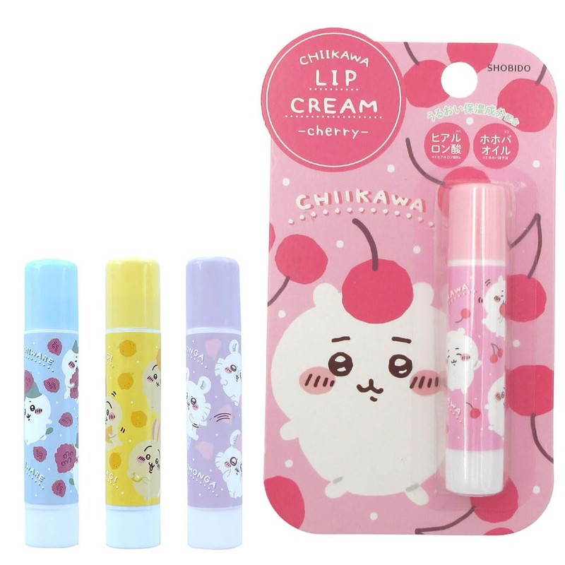 Shobido Chiikawa Lip Balm, Rabbit, Lemon Scent, 467178, Twitter LINE