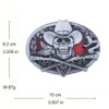 Doitby Skull Belt Buckle Western Cowboy Belt Buckles Novelty Skeleton