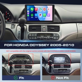 [Upgrade Cooling] Fecimodiv 2+64G Car Stereo Radio for Honda Odyssey 2005 2006 2007 2008 2009 2010, 10.1" Touch Screen for Odyssey Head Unit w/Wireless Apple CarPlay Android Auto, DSP, Backup Camera