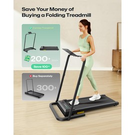 UREVO Walking Pad Handle Bar Only, Universal Compatible for Walking Pads 23.6'' Wide, Transform WalkingPad Into a Treadmill in Seconds, Easy Moving with Wheels, Quick Assembly, Sturdy Design, Black