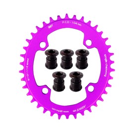 Jgbike ラウンドオーバルチェーンリング 104mm BCD chainring 30T 32T 34T 36T 38T 8 9 10 11 12スピード MTB XCトレイルe-バイクファットバイクマウンテンバイク用ナローワイドシングルチェーンリング