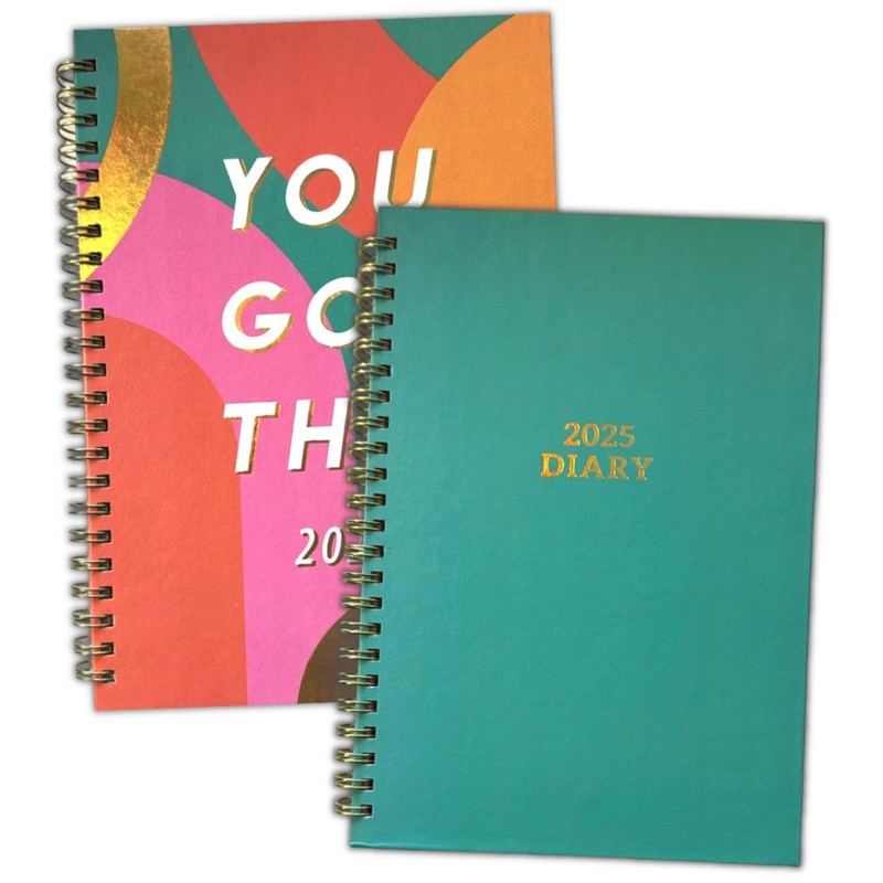 2025 A5 Spiral Bound Week To View Diary WTV Planner