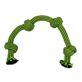 Jolly Pets Knot-N-Chew 4 Knot Green/Black Large/x Large