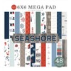 Echo Park Paper Seashore Cardmakers 6X6 Mega Pad, Various