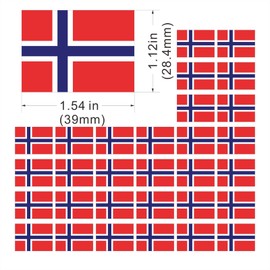 Womaha 30 Sheets Norway Flag Temporary Tattoos for Kids Adults Fans Fake Face Tattoo Stickers