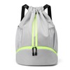 JELUTAR Drawstring Backpack Gym Bag with Shoes Compartment for Soccer,
