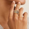 Decholly Gold Stackable Rings for Women, 18K Gold Plated Cubic