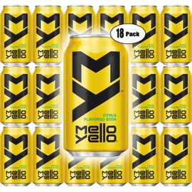 Mello Yello Soda Citrus, 12oz Can (Pack of 18, Total of 216 Oz)