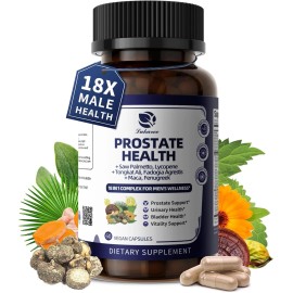 Kaya Naturals Prostate Supplement - For Men Energy & Stamina -Urinary Tract Health Support