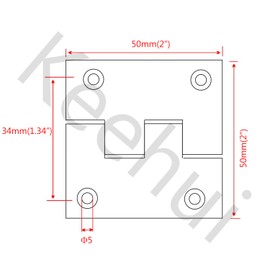 Marine Grade 316//Stainless Steel 4Packs 2" Heavy Duty Casting Solid Mirror-Like Butt Hinge Door Hings for Boat Yacht,RVS