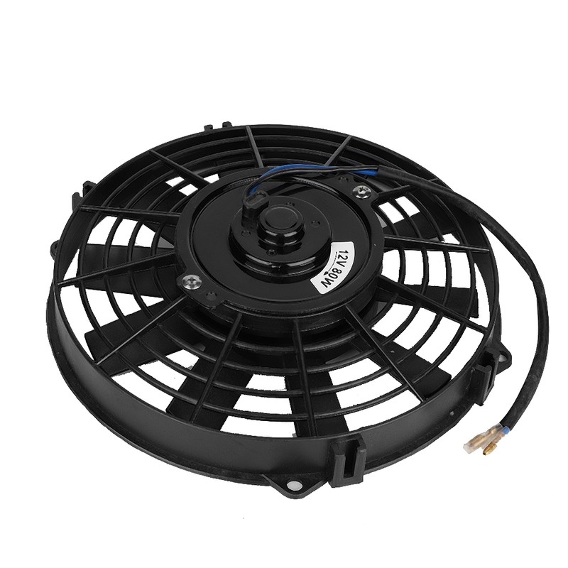 12V 80W 9inch Universal Car Curved Blade Air Conditioner Condenser