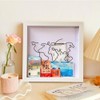 Travel Adventure Archive Shadow Box for Memories, 8x8Inch Concert Travel
