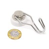 first4magnets™ White Swivel Hook for Holding Rope, Wires and Clothing