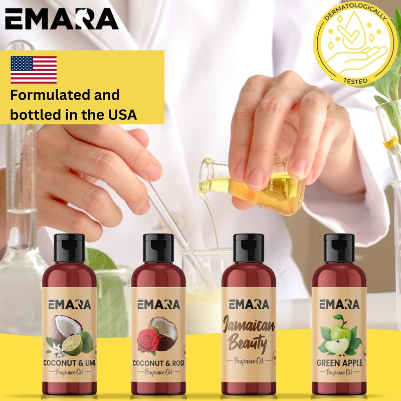 EMARA EMARA All Natural Fruity Coconut & Rose Essential Oil