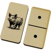 Azeeda 'Pig Illustration' Domino Set & Box (DM00041329)
