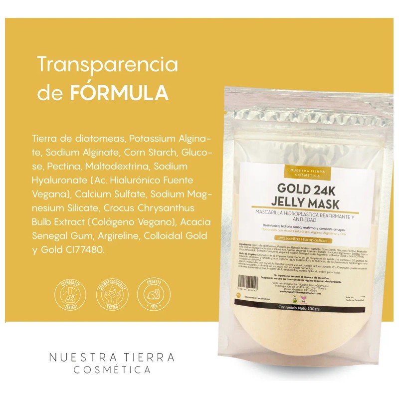 Mascarilla Hidro Plástica Gold Reafirmante