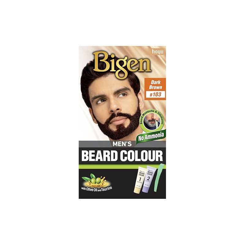 Bigen B103 Coloración para Barba y Bigote, Castaño Oscuro